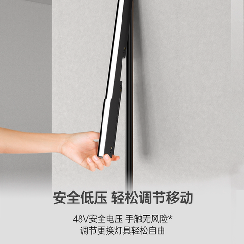 仙人掌照明护眼内嵌式磁吸轨道灯泛光灯客厅家用LED智能无主灯 - 图2