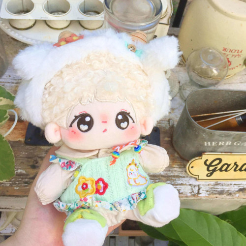 现货海盐桃桃乳青提咩咩茶普入小西瓜家贩售机棉花娃衣1520CM套装 - 图2