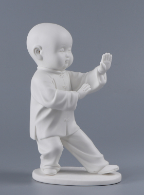 名堂人物太极拳手挥琵琶德化白瓷