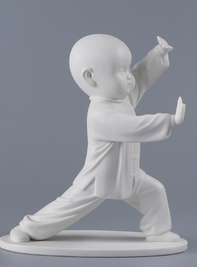 功夫小和尚家居客厅镇宅祝福摆件