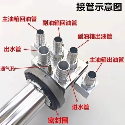 适配解放J6豪沃汕德卡东风德龙福田水循环加热油浮子油箱加热器棒 - 图3