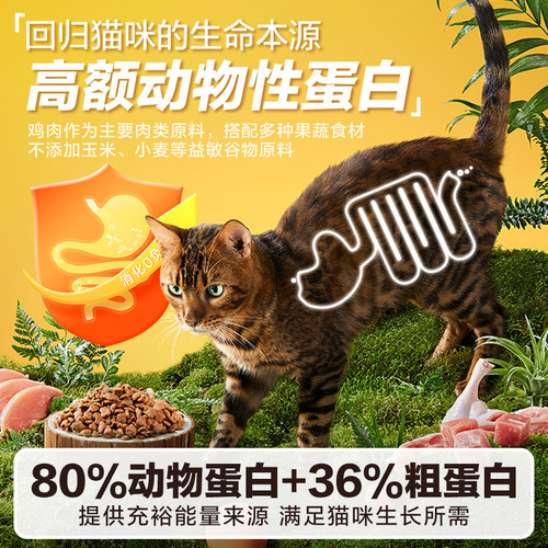 伯纳天纯猫粮成猫深海鱼哺乳期虎斑蓝猫食1.5kg博纳天纯全价猫粮 - 图2