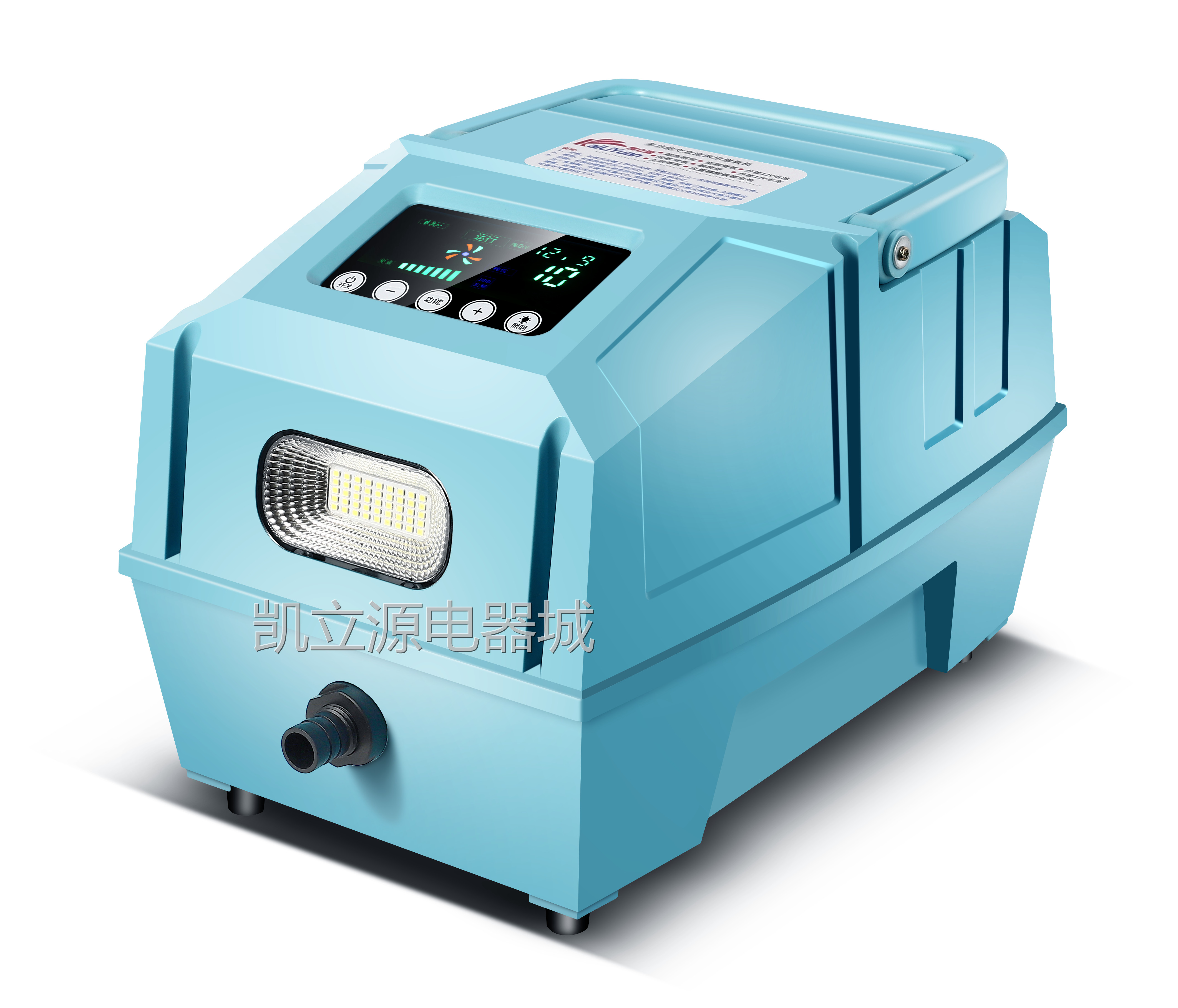 车充12v大功率卖鱼增氧泵车载充电两用增氧机锂电池氧气泵打氧泵 - 图3