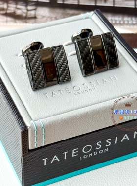 北京闪Tateossian旋转灰色男袖扣