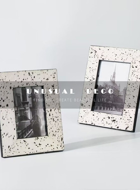 黑白摆件床头柜展厅矿物香