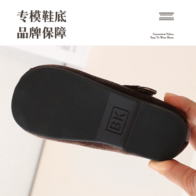 韩版童鞋2025春秋季金丝绒女童公主鞋浅口洋气中小女孩单鞋儿童鞋 - 图1