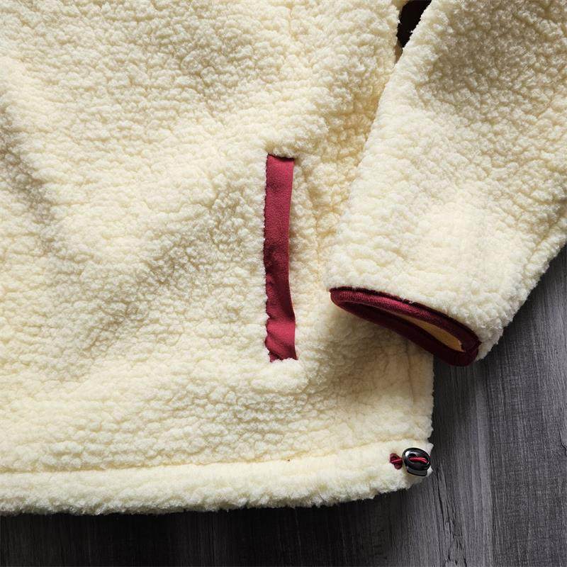 外贸原单冬季时尚新款女士摇粒绒半拉链立领保暖宽松夹克上衣外套,淘宝优惠券,粉丝福利购,淘宝优惠卷