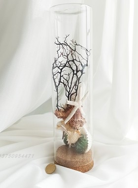 玻璃装饰摆件婚庆家居玄关螺贝