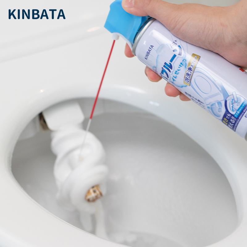 日本kinbata马桶清洁剂强力除垢去黄厕所除臭蓝泡泡清香除菌家用
