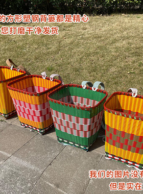 背篓手工编织质量扎实可遇水暴晒