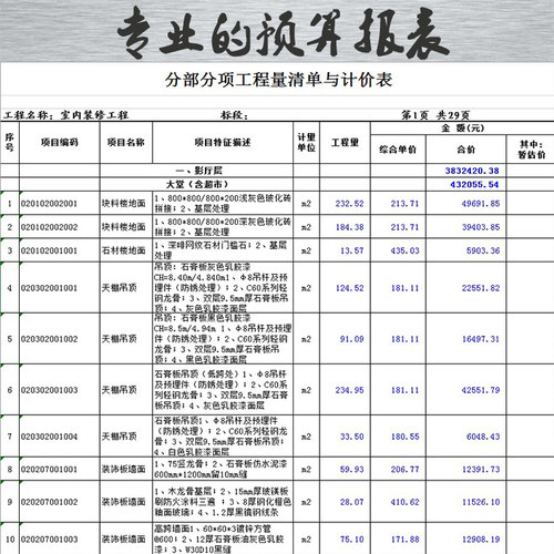 代做工程预算结算造价土建标书装修广联达安装钢筋算量钢结构报价 - 图0