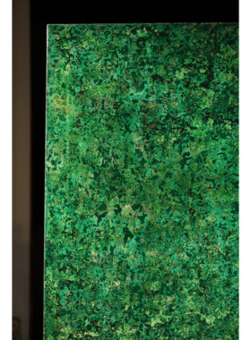 赞比亚紫檀为胎非遗大漆工艺森林绿大画案客厅书房茶室红木家具