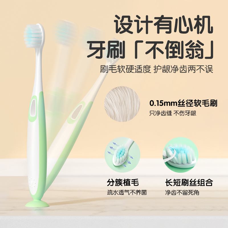 青蛙王子儿童牙膏水果味含氟牙刷套装婴幼儿防蛀宝宝3一6一12以上