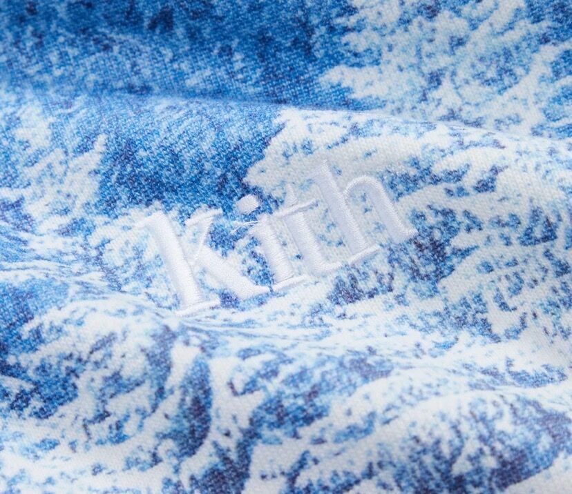 新款Kith Winter Forest Hoodie自然冰雪树林印花连帽卫衣帽衫-图0