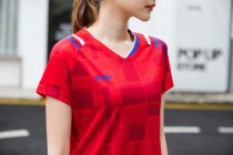 Badminton Suit Suit for men and women Short sleeves Summer speed dry race jersey group Inprint customised table tennis sportswear