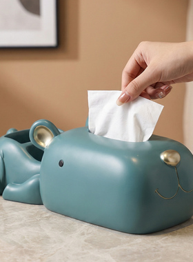 纸巾盒摆件客厅多功能轻奢