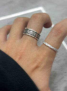 麻藤男士戒指小众设计感