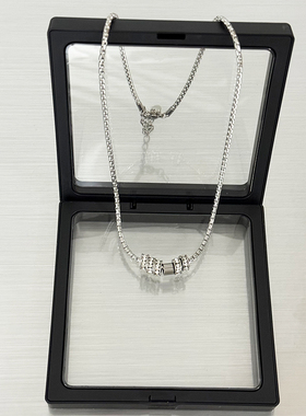 亮闪闪小蛮腰项链钛钢不掉色的哦