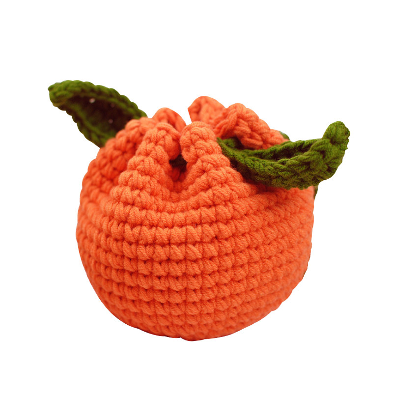 丑橘包DIY手工材料包毛线编织包成品针织包橘子零钱包卡包礼物女,淘宝优惠券,粉丝福利购,淘宝优惠卷