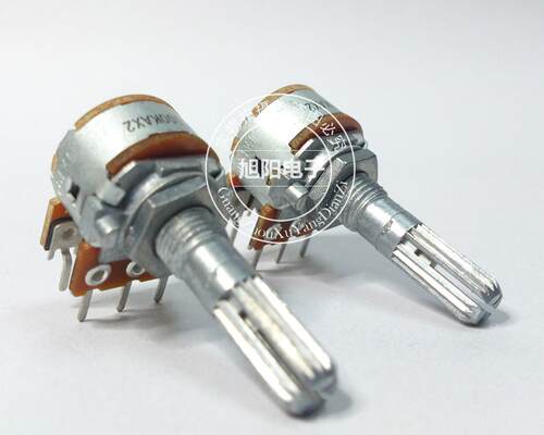 ALPS日本A100K进口A104双联发烧音响功放音量电位器6脚花柄25mm - 图0