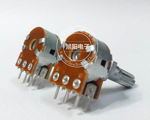 ALPS日本A100K进口A104双联发烧音响功放音量电位器6脚花柄25mm - 图2