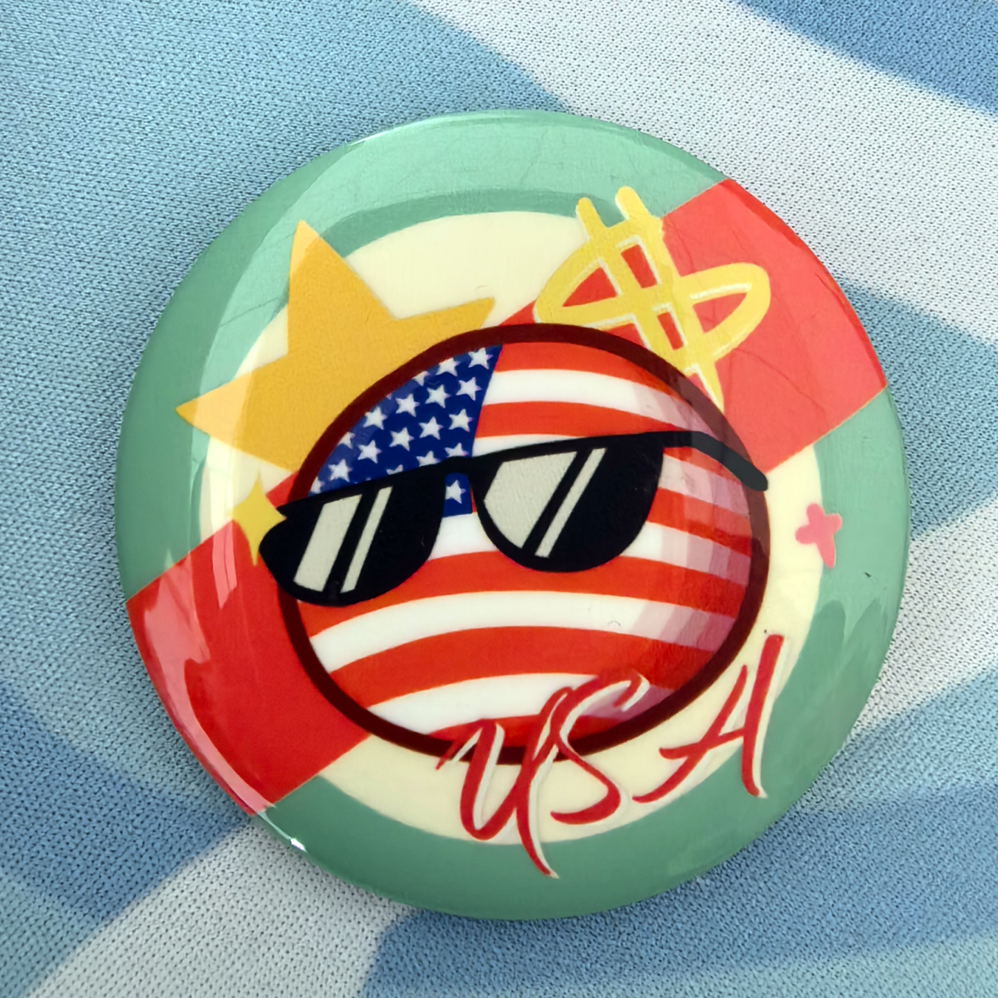 波兰球可爱58mm反光工艺联五款卡通徽章圆形胸章吧唧,淘宝优惠券,粉丝福利购,淘宝优惠卷