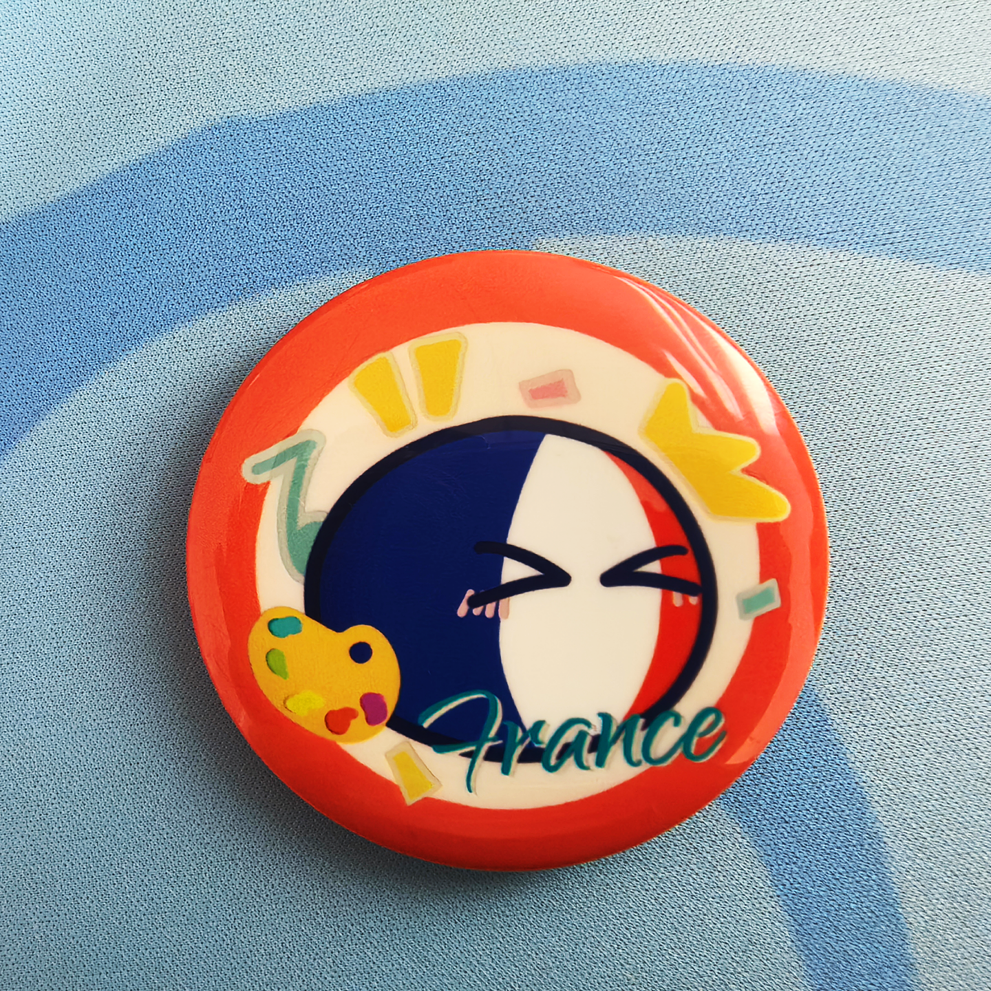 波兰球可爱58mm反光工艺联五款卡通徽章圆形胸章吧唧,淘宝优惠券,粉丝福利购,淘宝优惠卷