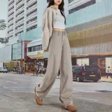 Летние цветные джинсы, штаны, высокая талия, оверсайз, свободный крой, по фигуре