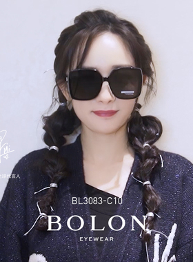 Bolon眼镜明星同款蝶形偏光女