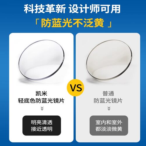 韩国凯米U6X官方防蓝光金罡1.74双非超薄U2耐磨高度数近视眼镜片 - 图2