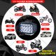 Electric car light super bright LED headlight motorcycle scooter battery car headlight 12V modified external spotlight