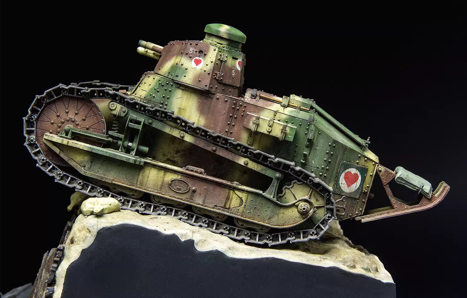 铸造模型 Meng拼装模型 TS-011法国FT-17轻型坦克 铆接炮塔型1/35 - 图1