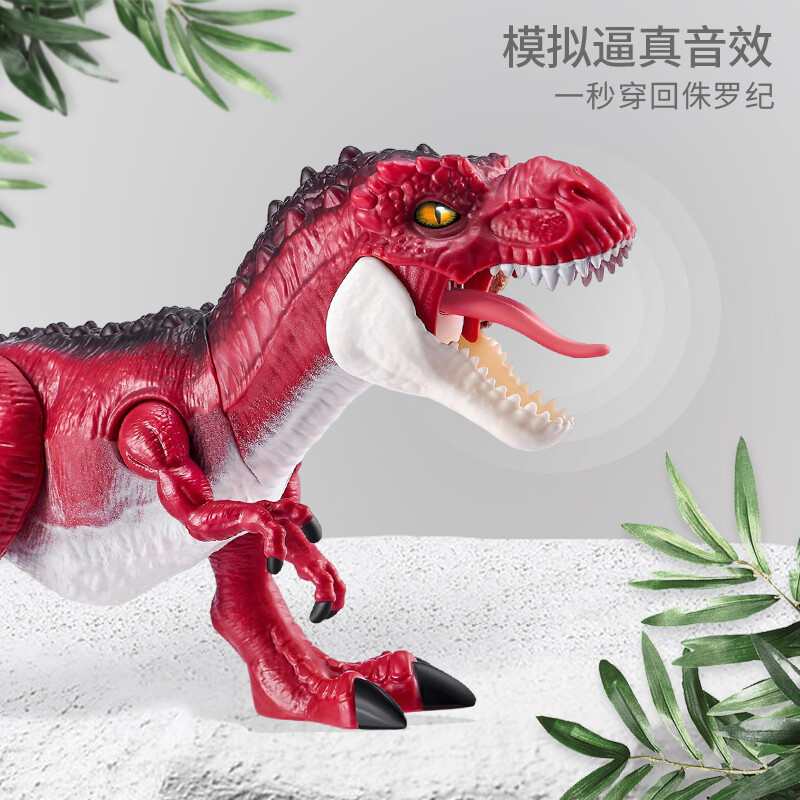 ZURU仿真恐龙可发声儿童恐龙玩具仿真动物霸王龙模型男孩电动玩具-图2