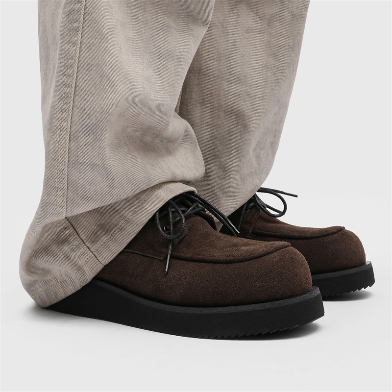 博肯鞋男款复古德比鞋男厚底英伦风低帮工装鞋高级感通勤休闲皮鞋,淘宝优惠券,粉丝福利购,淘宝优惠卷