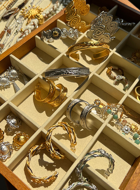 MONSECRET设计师双色拉丝戒指