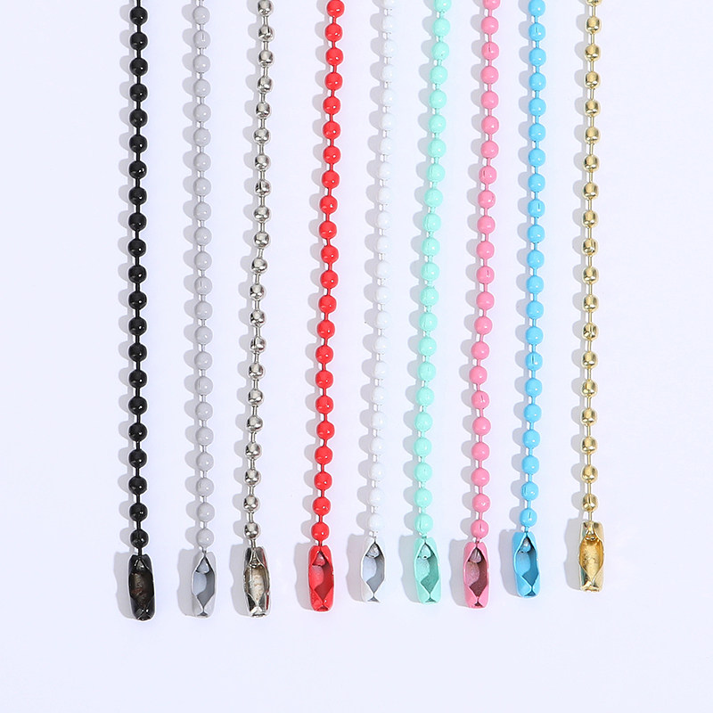 diy手工连接钥匙扣包包挂件材料彩色珠链钥匙扣装饰配件长短可调,淘宝优惠券,粉丝福利购,淘宝优惠卷