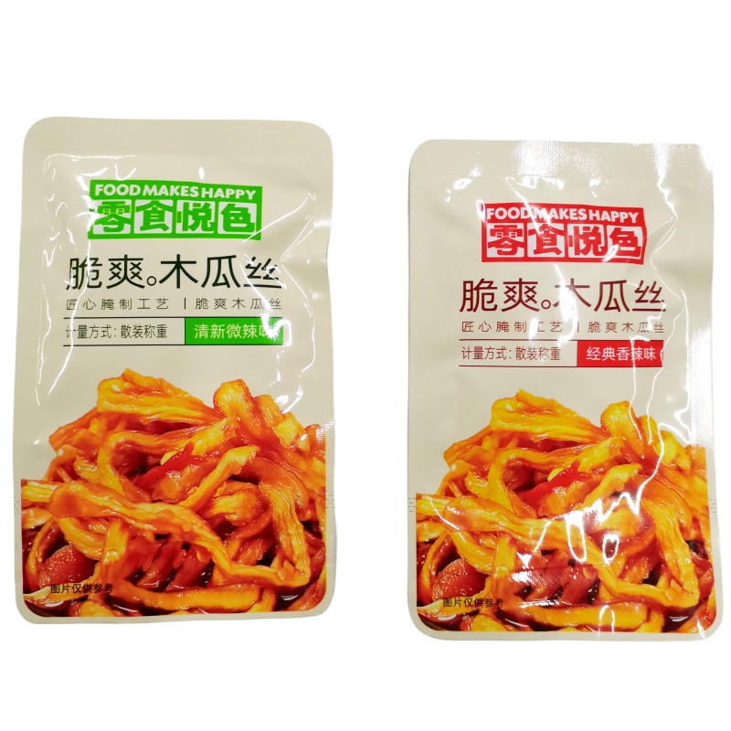 零食悦色香辣木瓜丝条凉拌即食下饭脆咸菜散装500g袋装酱菜小零食 - 图3