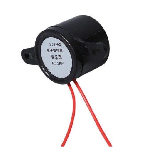 2729黑色音乐声AC110-220V高分贝嘀嘀声蜂鸣器 - 图2