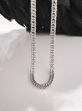 周伯豪同款宽面短款项链不掉色