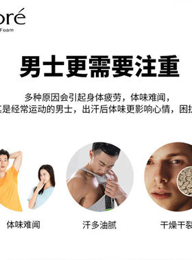 【男士专研除汗】碧柔男士沐浴露