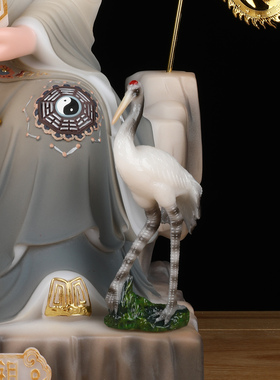 汉白玉鸿钧老祖神像祖师爷摆件洪君道人三清之师创始元灵家用供奉