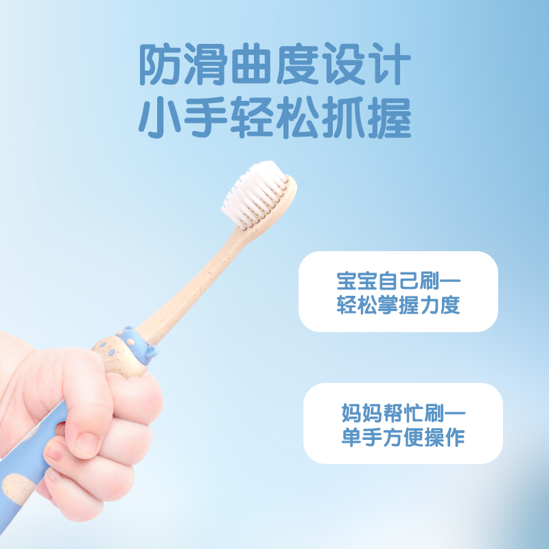 青蛙王子儿童软毛牙刷宝宝0-1-2-3到6一12岁半以上婴幼儿乳牙小孩
