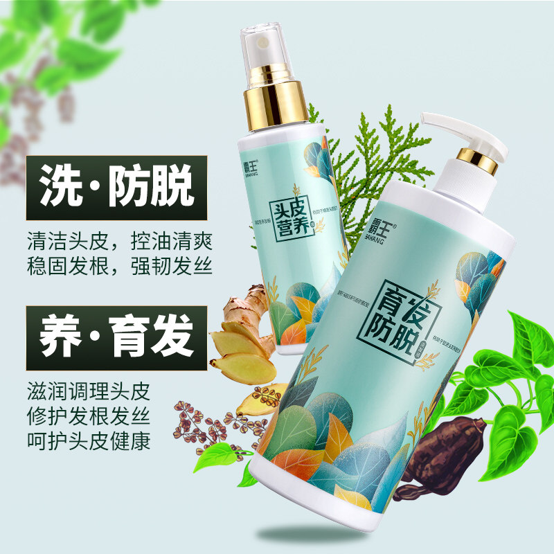 霸王防脱发生发套装增发密发洗发露 霸王巨翼洗发水