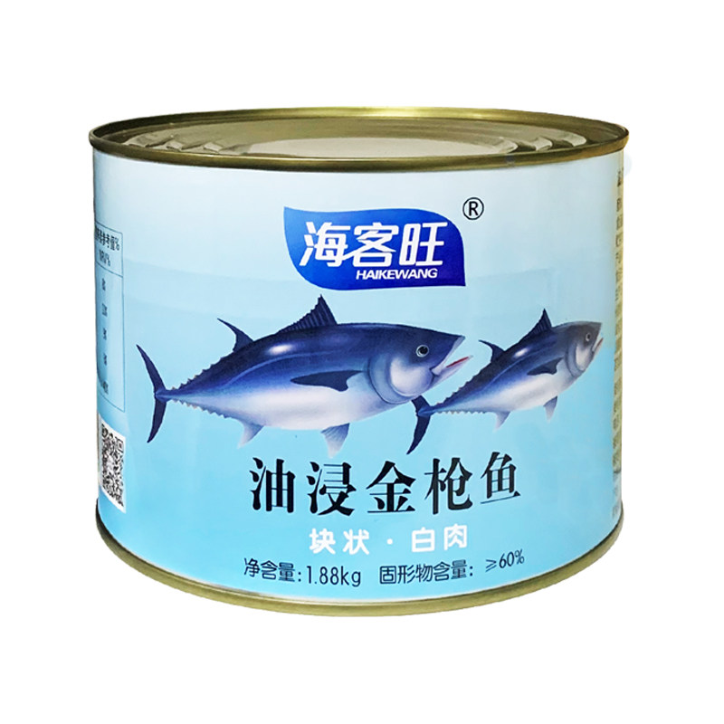 海客旺油浸金枪鱼罐头1880g*6罐 整箱即食沙拉寿司鱼肉吞拿鱼商用,淘宝优惠券,粉丝福利购,淘宝优惠卷