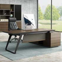 Guangdong office furniture desk boss table 2 0 m President table big class desk 2 4 m single office table