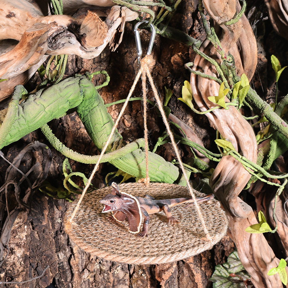 爬宠守宫蜥蜴吊床鬃狮蜥睡床造景玩具豹纹睫角蜥蜴躲避屋网床秋千,淘宝优惠券,粉丝福利购,淘宝优惠卷