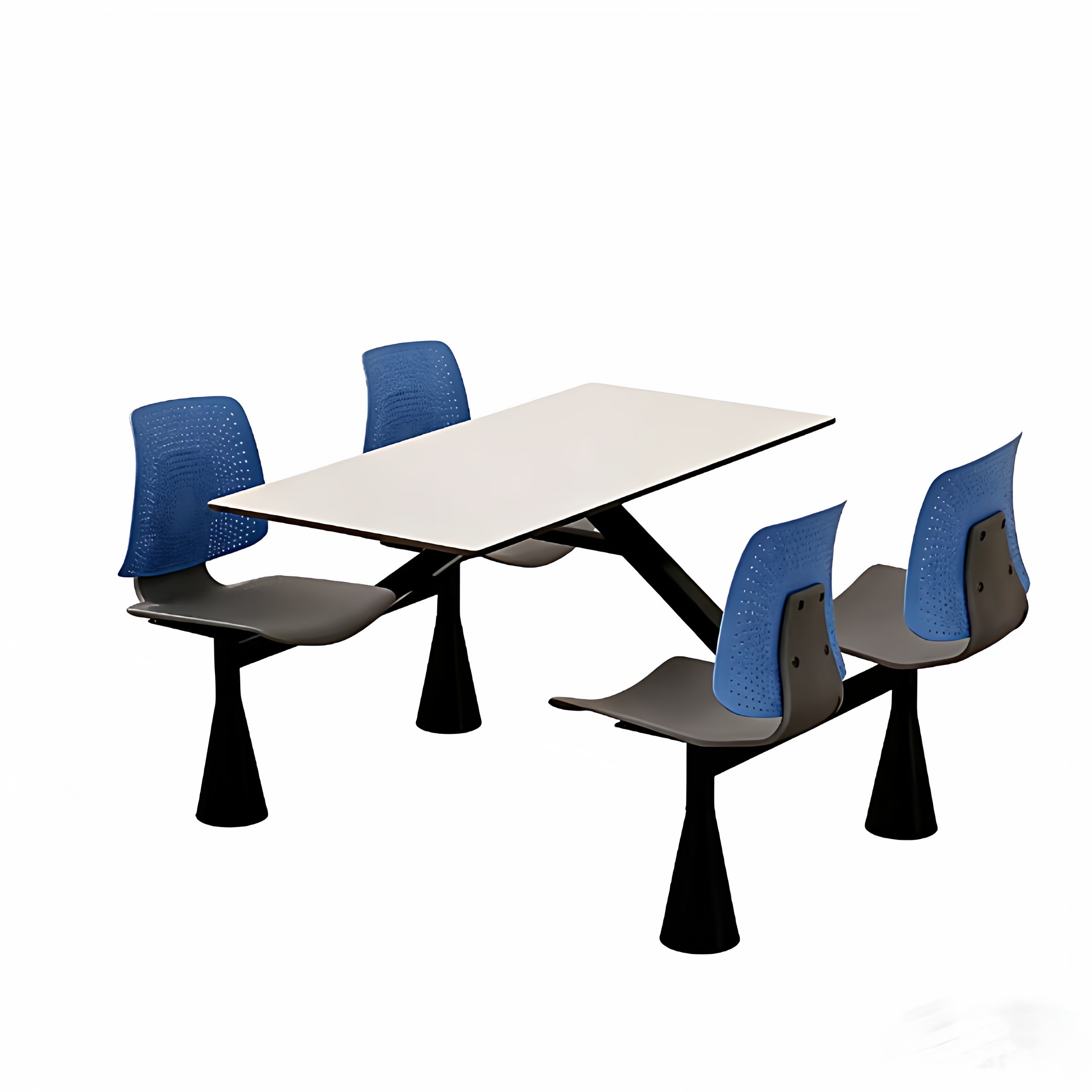 学校食堂餐桌椅 4人6人员工公司工厂连体岩板餐桌椅组合外贸出口,淘宝优惠券,粉丝福利购,淘宝优惠卷