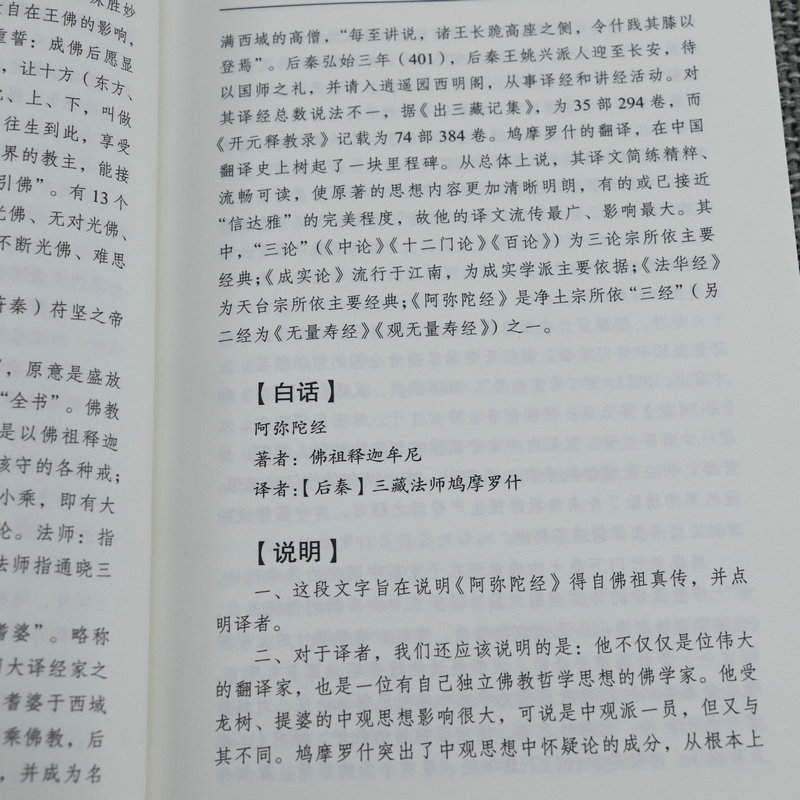 白话阿弥陀经（全注·全译 文白对照）净土三经佛说阿弥陀经经文浅释简体原文加注释译文文白对照宗教佛学入门佛教文化经典书籍 - 图3