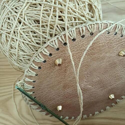 箱包配件 仿真皮底板diy钩织编织包底带logo升级加硬手工包底品质 - 图3