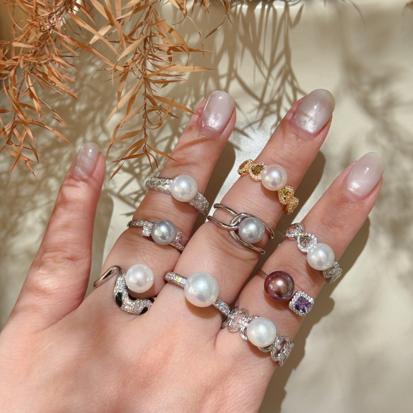 Zhenshe natural freshwater pearl 925 sterling silver ring